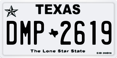 TX license plate DMP2619