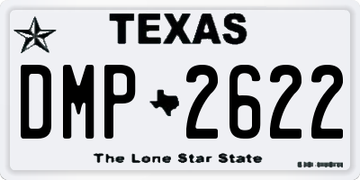 TX license plate DMP2622