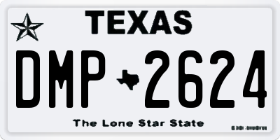 TX license plate DMP2624