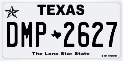 TX license plate DMP2627