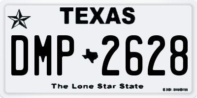 TX license plate DMP2628