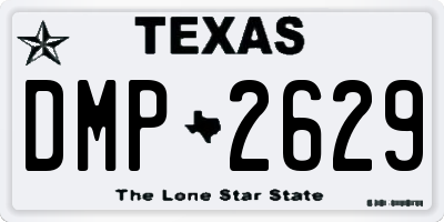 TX license plate DMP2629