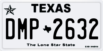 TX license plate DMP2632