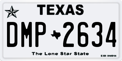 TX license plate DMP2634