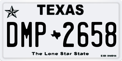 TX license plate DMP2658