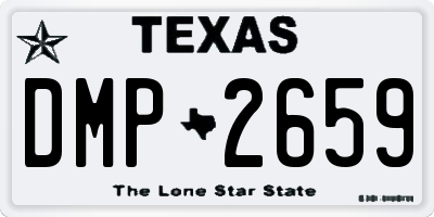 TX license plate DMP2659