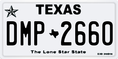 TX license plate DMP2660