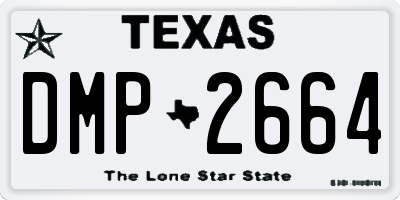 TX license plate DMP2664