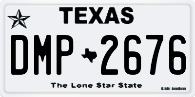 TX license plate DMP2676