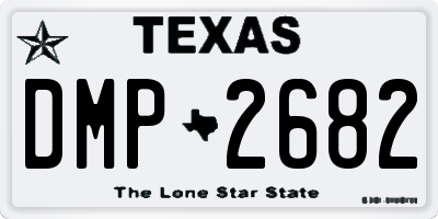 TX license plate DMP2682