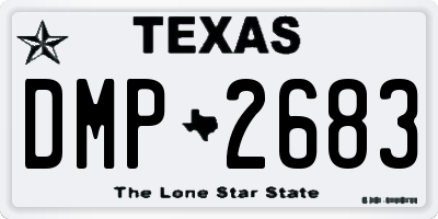 TX license plate DMP2683