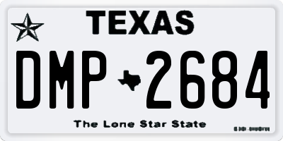 TX license plate DMP2684