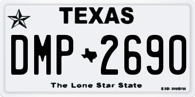 TX license plate DMP2690