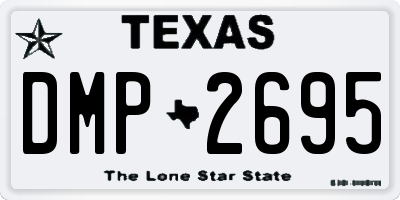 TX license plate DMP2695