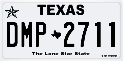 TX license plate DMP2711