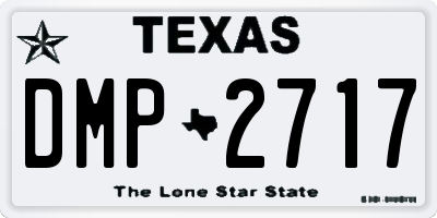 TX license plate DMP2717