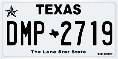 TX license plate DMP2719