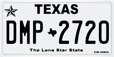 TX license plate DMP2720