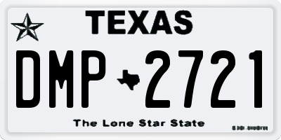 TX license plate DMP2721