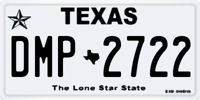 TX license plate DMP2722