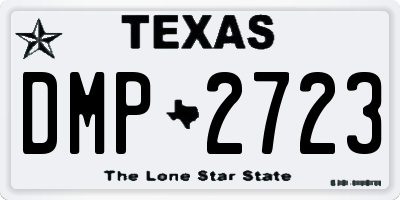 TX license plate DMP2723