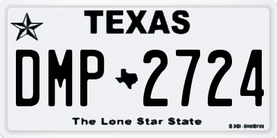 TX license plate DMP2724