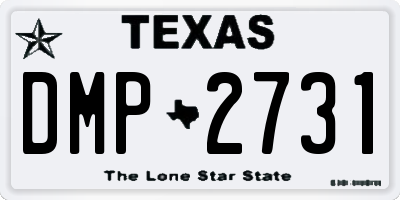 TX license plate DMP2731