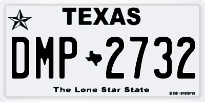 TX license plate DMP2732