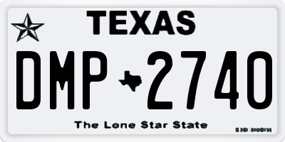 TX license plate DMP2740