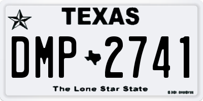 TX license plate DMP2741