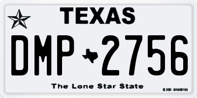 TX license plate DMP2756