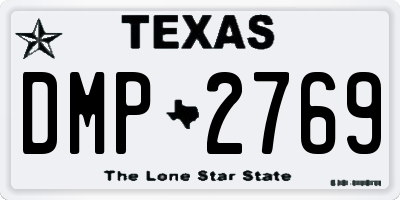 TX license plate DMP2769