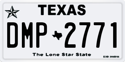 TX license plate DMP2771