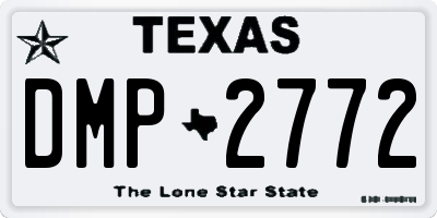 TX license plate DMP2772