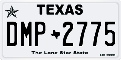 TX license plate DMP2775