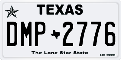 TX license plate DMP2776