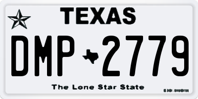 TX license plate DMP2779