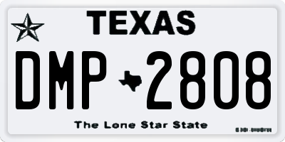 TX license plate DMP2808