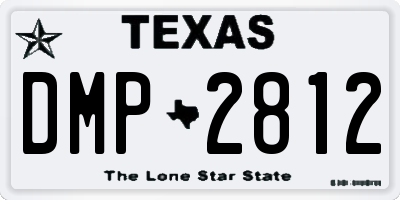 TX license plate DMP2812