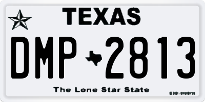 TX license plate DMP2813