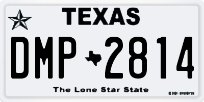 TX license plate DMP2814