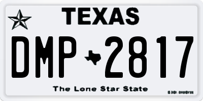 TX license plate DMP2817