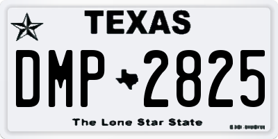 TX license plate DMP2825