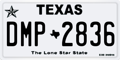 TX license plate DMP2836