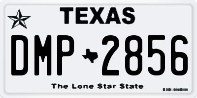 TX license plate DMP2856