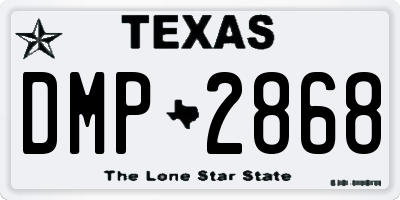 TX license plate DMP2868