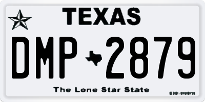TX license plate DMP2879