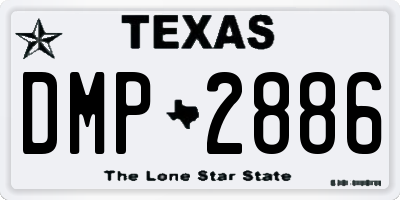 TX license plate DMP2886