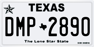 TX license plate DMP2890