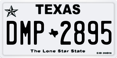 TX license plate DMP2895